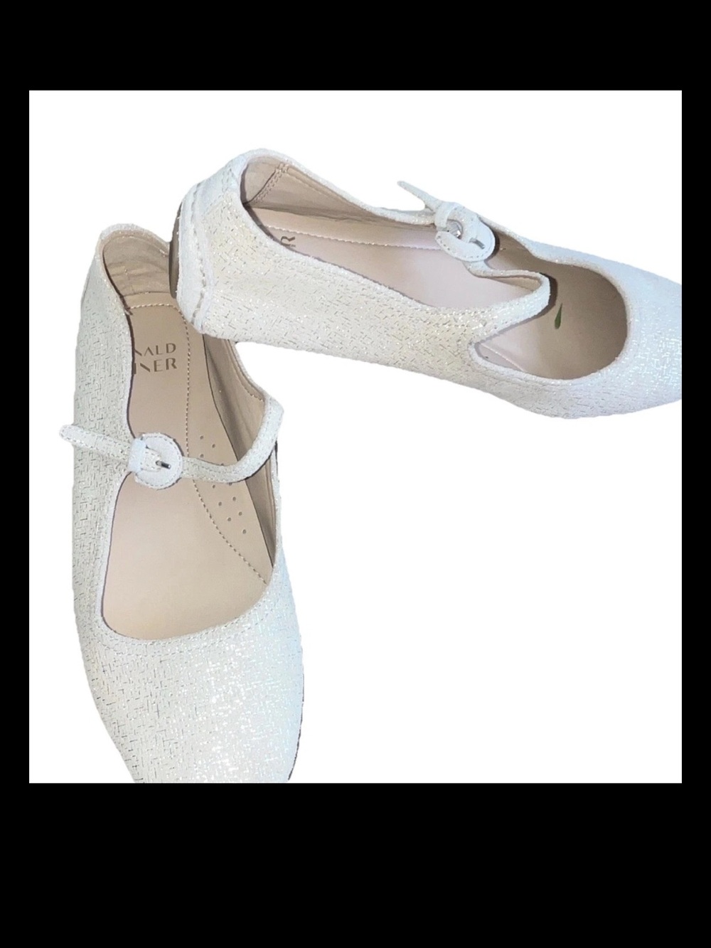 Donald J. Pliner Beige RUMMA beige Suede Mary Jane Flats with Buckle Strap